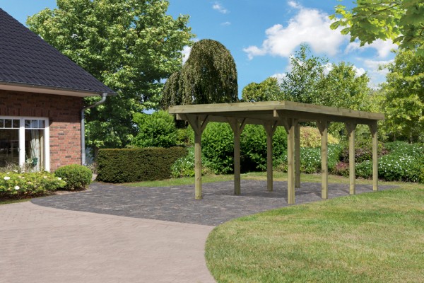 Einzelcarport Classic 2 PVC-Dach Variante A SET