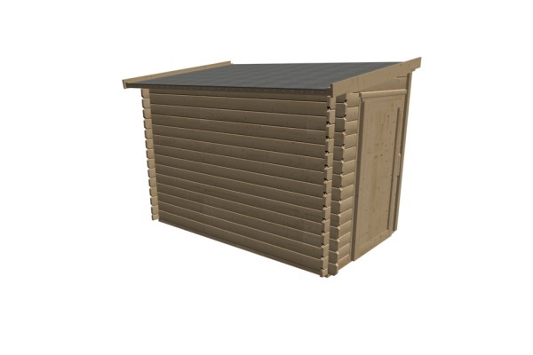 Blockbohlenanbauschrank 2