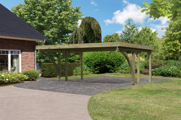 Doppelcarport Classic 1 PVC-Dach Variante C SET
