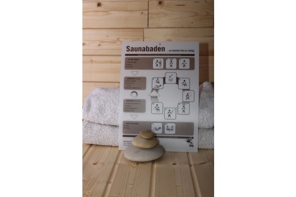 Sauna Baderegeltafel