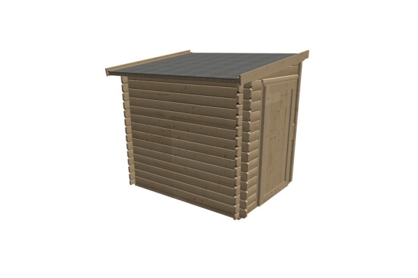 Blockbohlenanbauschrank 1