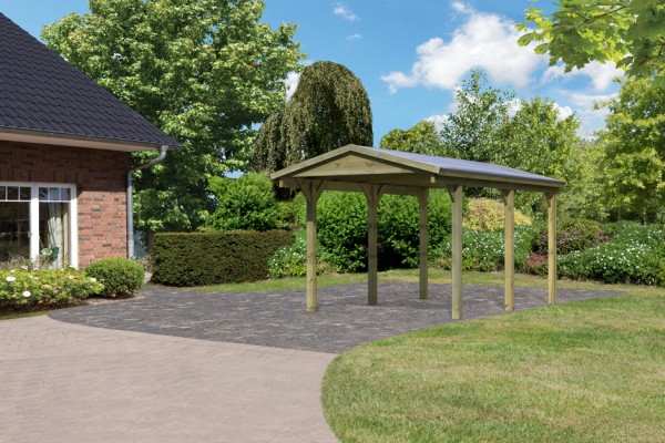 Einzelcarport Classic 1 mit Satteldach
