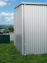 Biohort Regenfallrohr-Set HighLine dunkelgrau-metallic, 2 Stk.