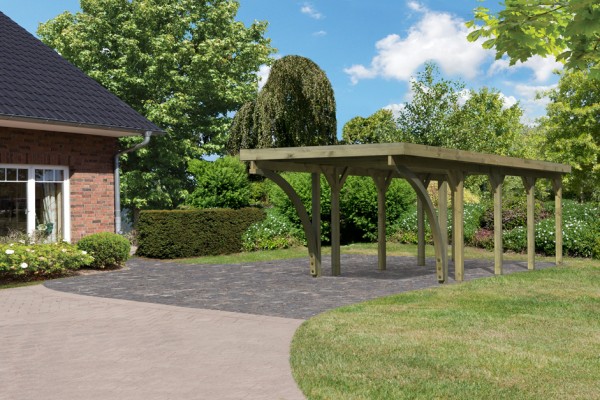 Einzelcarport Classic 3 PVC-Dach Variante C SET